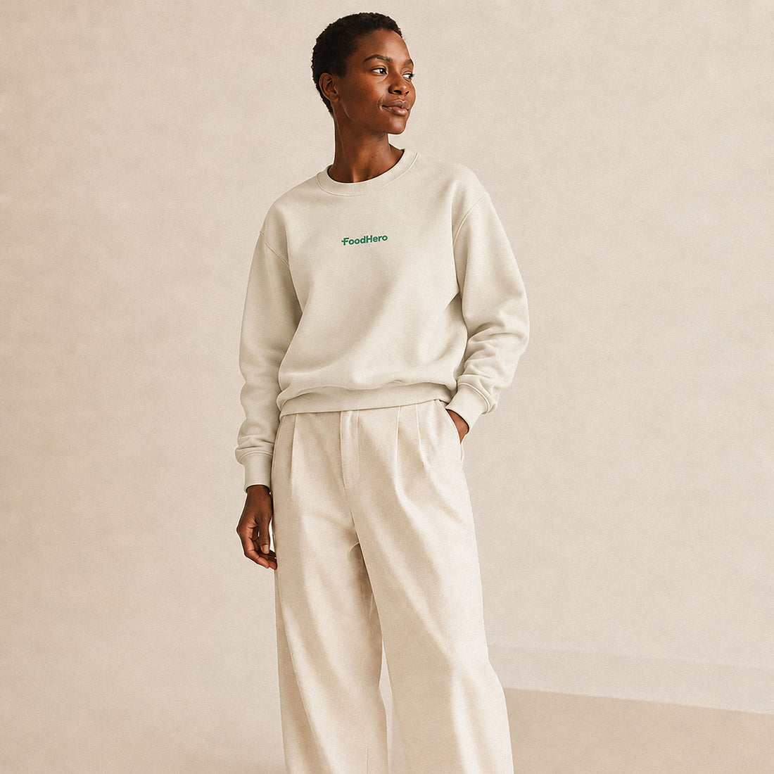 EVERYDAY SWEATSHIRT - BEIGE